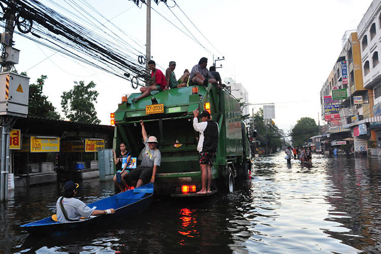 Urban flooding in Thailand